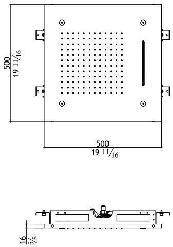 MGS Потолочная лейка душа из нержавеющей стали с 3 струями Soffioni doccia sun-id-1353829 - Вид №1