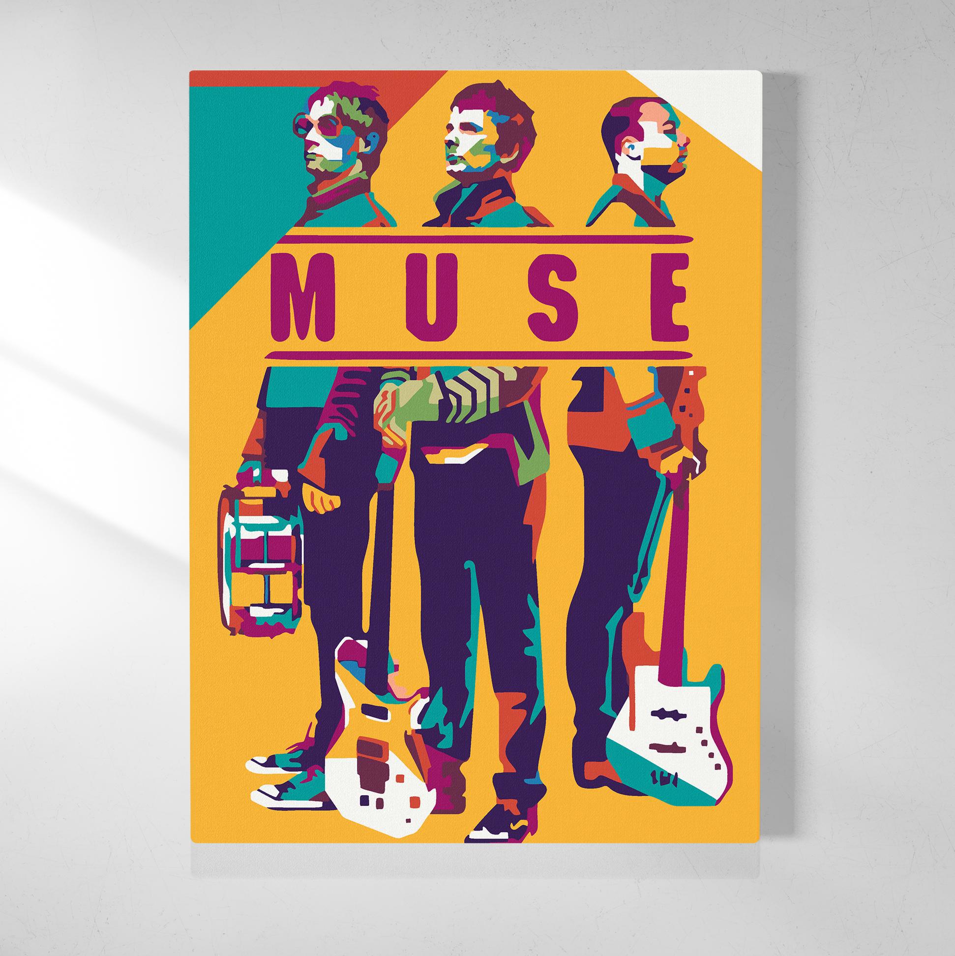 90280038 Картина по номерам Группа Muse - p54144 STLM-0165874 RED PANDA