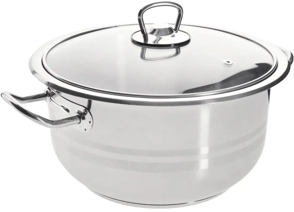91469425 Кастрюля 6 л с крышкой Home perfect 80415 нержавеющая сталь цвет серебристый STLM-0877396