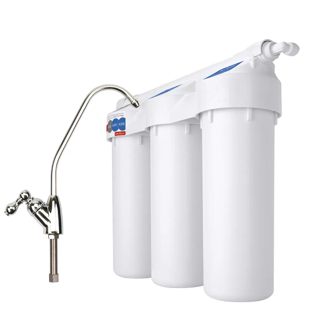 Фильтр под мойку Prio Новая Вода Praktic EU 200 для воды нормальной жесткости 3 ступени кран в комплекте STLM-2095192