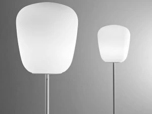 Fabbian Торшер из люминесцентного галогенного стекла Lumi baka