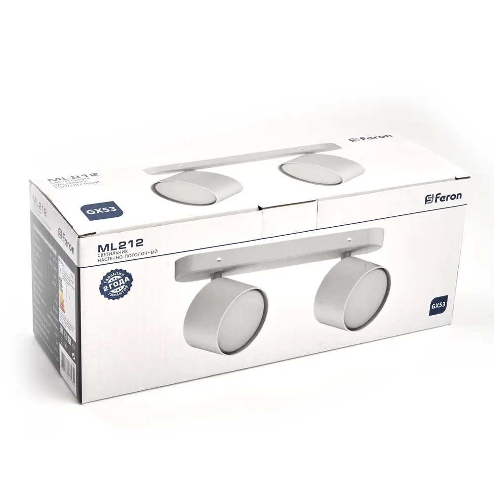 Спот поворотный под лампу Feron ML212 2 лампы GX53 цвет белый STLM-2138823 - Вид №5