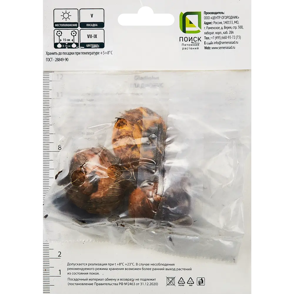 Гладиолус крупноцветковый Рэвел, 3 шт. 89351796 STLM-2024956 ПОИСК  - Вид №1