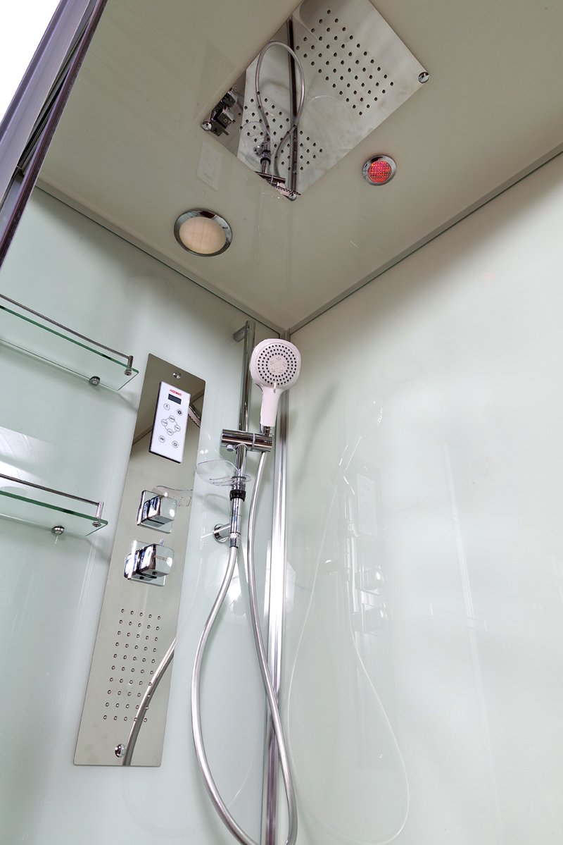 L 801 N с гидромассажем BLACK Душевая кабина DETO Серия L Z120 KERAVA с электрикой - Вид №4