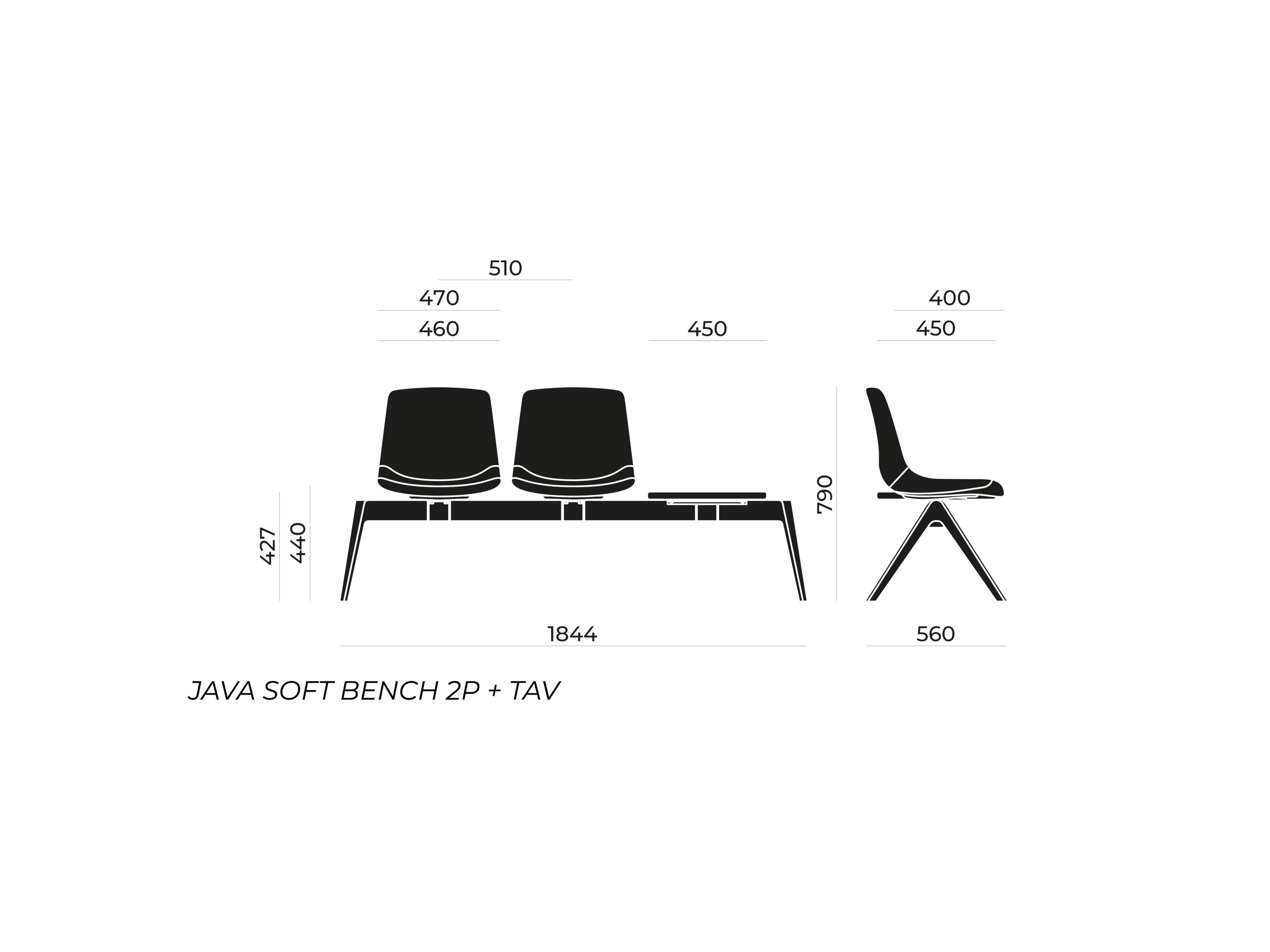 Сидя на полу бар Nahu Java Soft Bench ARCH-00113015 - Вид №3