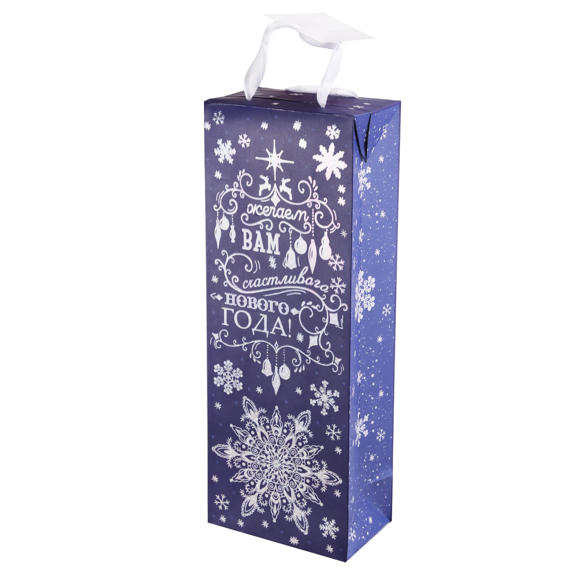 82304864 Пакет подарочный «Метель» 13x35 см Santreyd 
