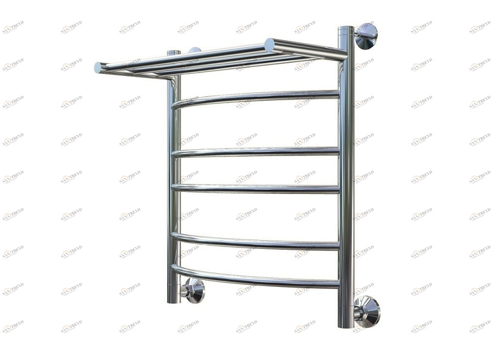 Полотенцесушитель водяной Aquanet Romeo(г2) 600x400, с верхней полкой 00234554