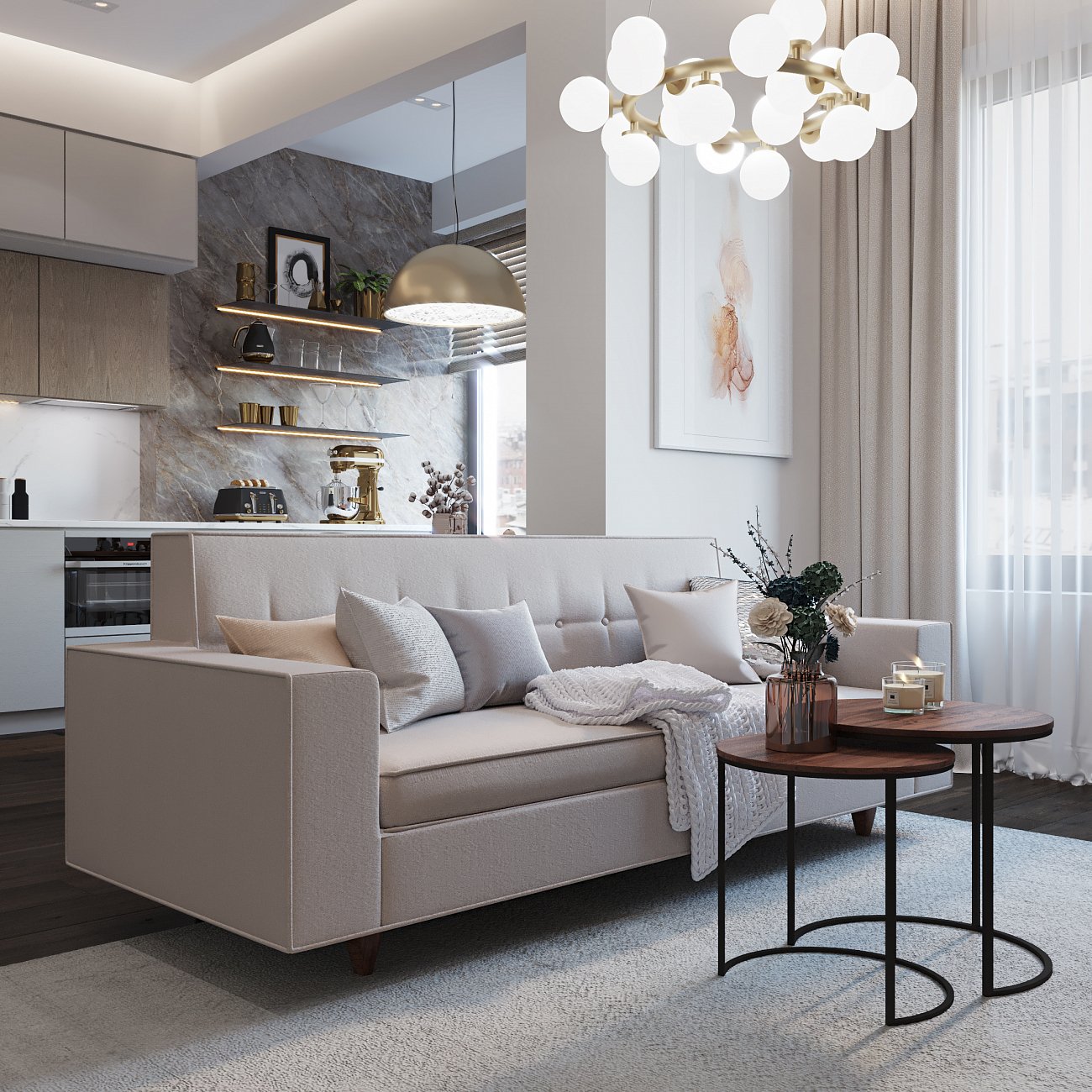 Подвесная люстра Ideal Lux Copernico SP12 Bianco IDEAL LUX ДИЗАЙНЕРСКИЕ, COPERNICO 312796 Белый  - Вид №4