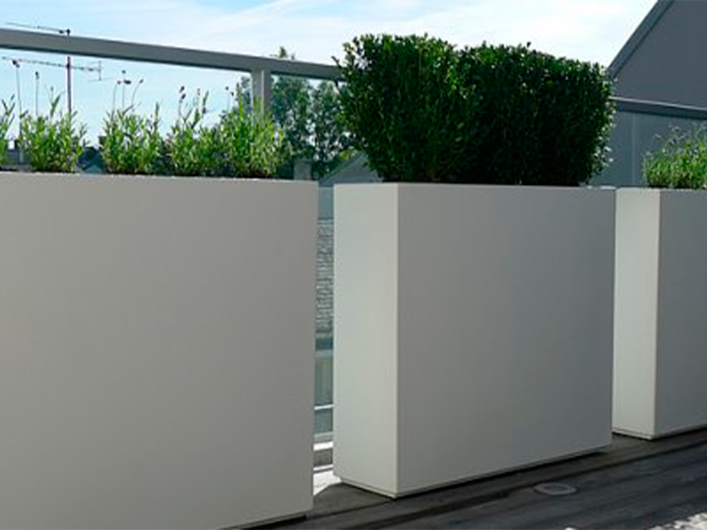 Вазон Кашпо коллекции "Бетула" ВD 80/40/40 RAL7021 ГеоПластБорд GPBST-71 - Вид №4