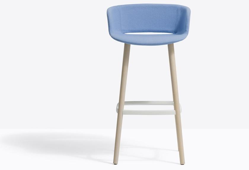 Pedrali Табурет высокий, обитый тканью, со спинкой Babila 2758/2 - Вид №2