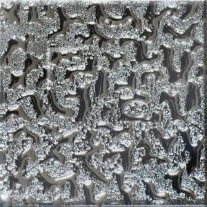 Напольная вставка Моноколор платина 6,6х6,6