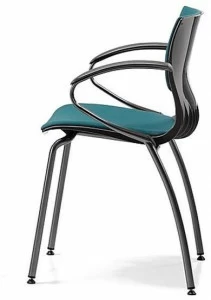 TALIN Кресло консольное, обитое тканью, с подлокотниками Webby