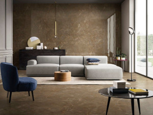 Пол / керамогранит с мраморным эффектом