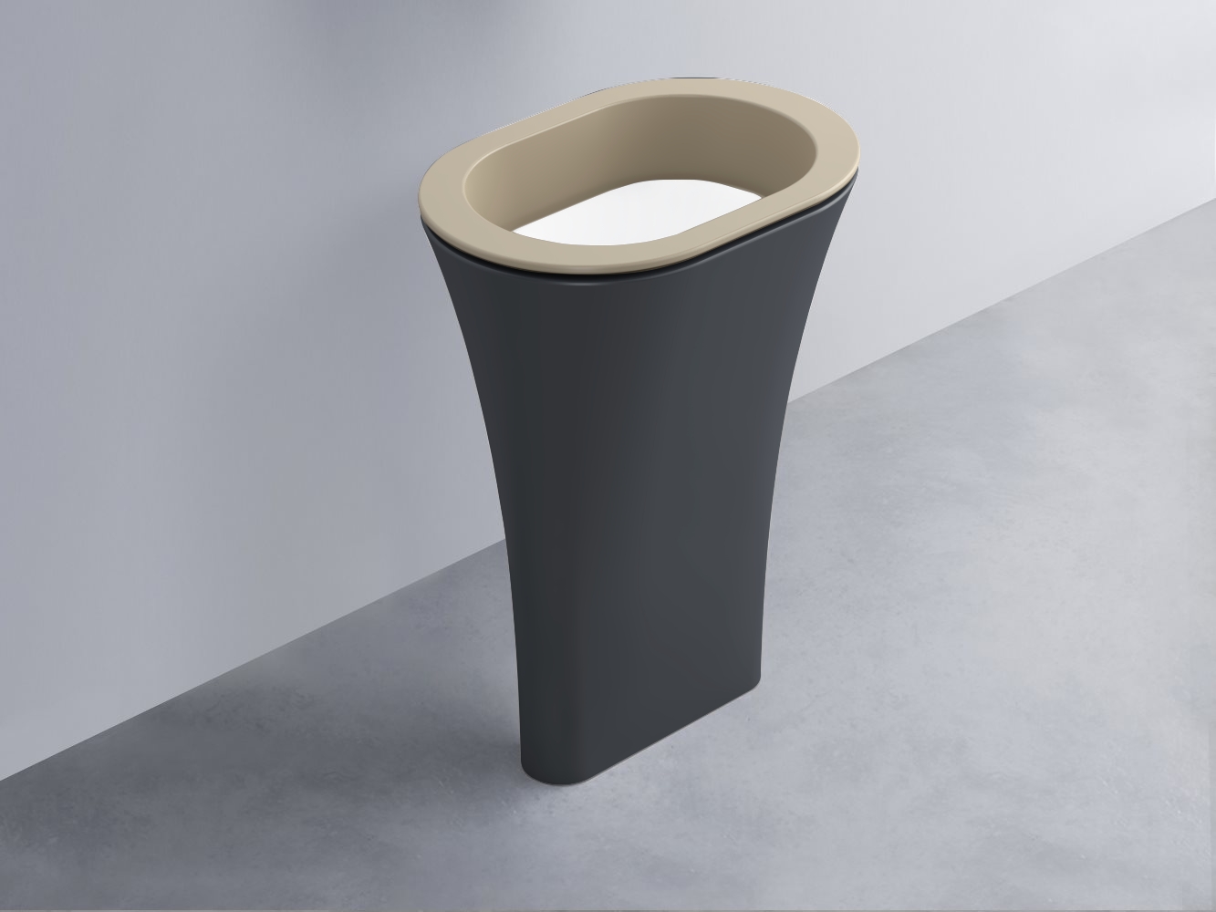 AMLA65-AV+AMPILO-BL+AMCOLO-BA Раковина Amedeo Ovale отдельностоящая cielo Enjoy + Amedeo Ceramica Cielo