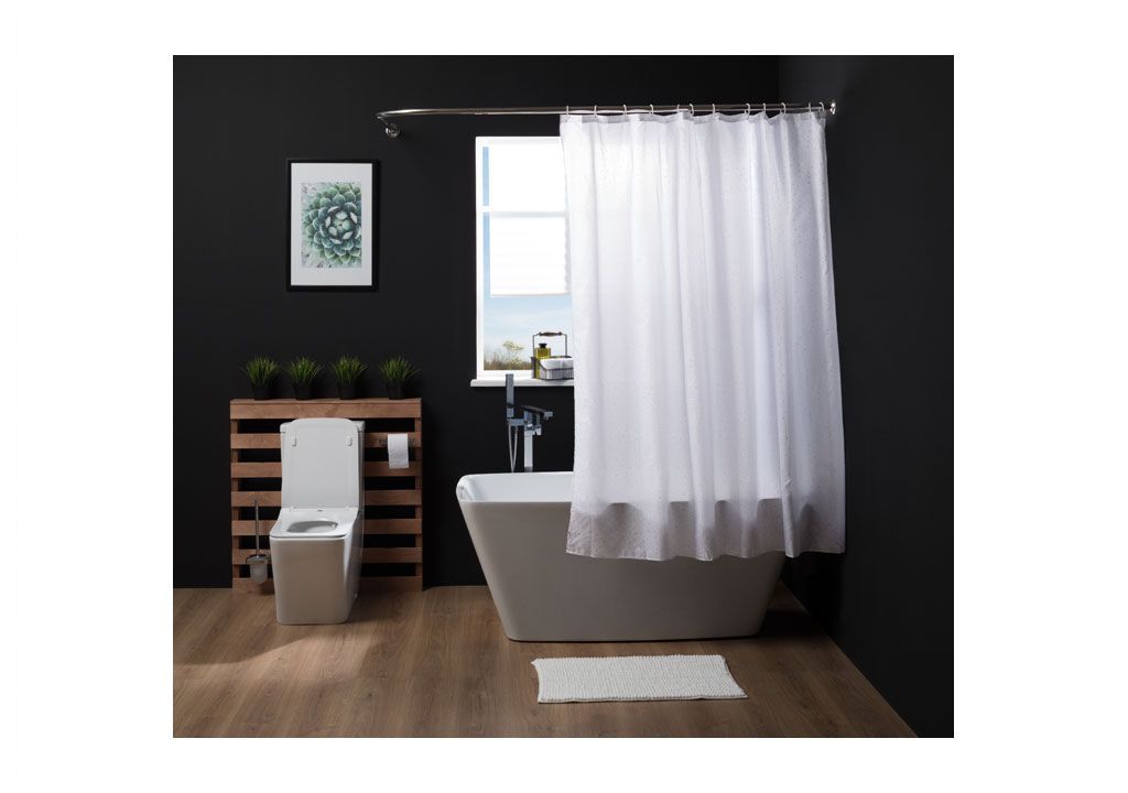 Коврик для ванной Aquanet MA3358G 75см, белый  - Вид №2