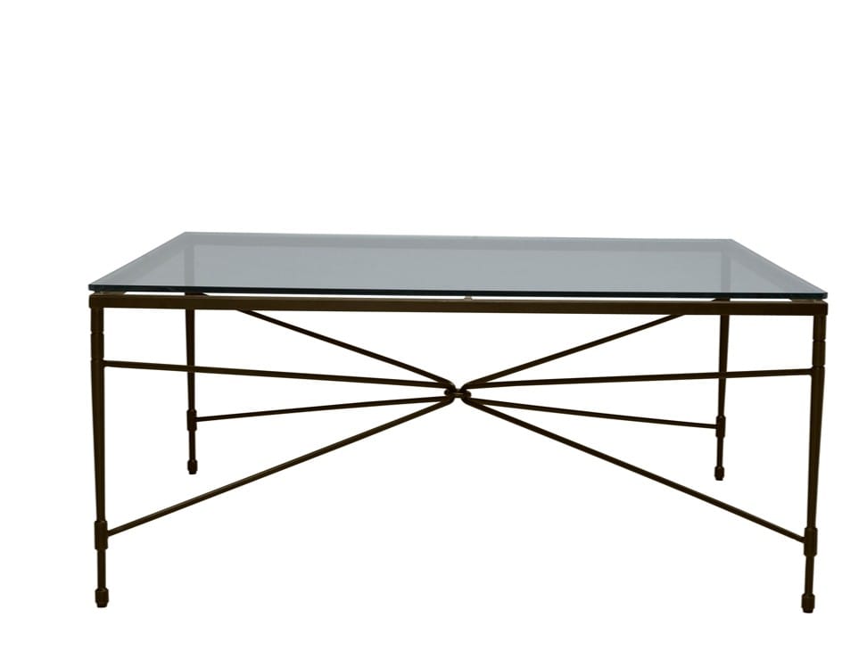 Квадратный журнальный столик из нержавеющей стали и стекла JANUS et Cie ARCH-00014550 - Вид №3