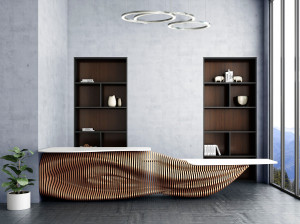 Стойка регистрации из фанеры