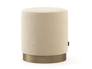 Круглый пуф из ткани