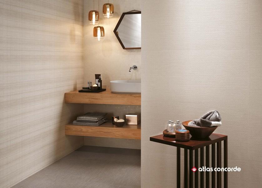 Atlas Concorde Белая плитка для стен с эффектом ткани Room sun-id-1400060 - Вид №14