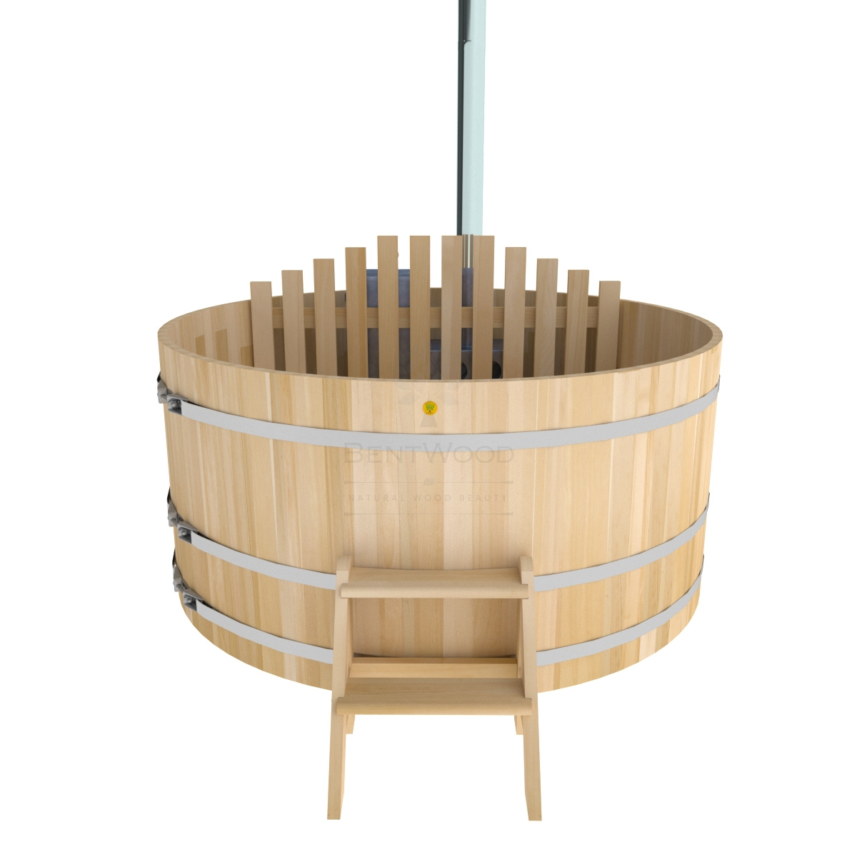 1613 Фурако из кедра D=2.1 с внутренней печкой. Высота 1,0м. Исполнение "Премиум". Alyarus  - Вид №2