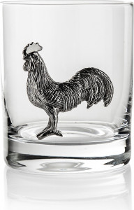 10601053 Wutschka Стакан для виски 200мл "Петух" Хрусталь