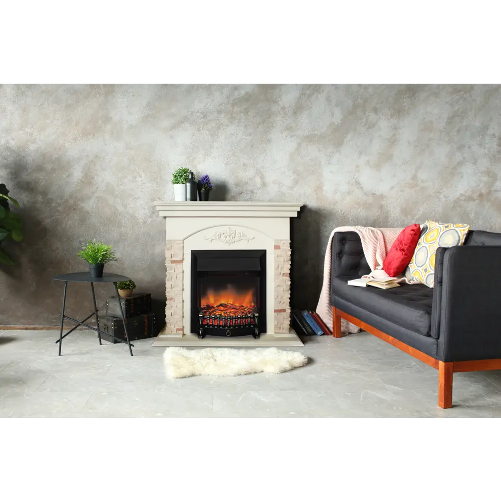 Обрамление Neapolis под очаг Eugene белый дуб REALFLAME STLM-2044579 - Вид №4