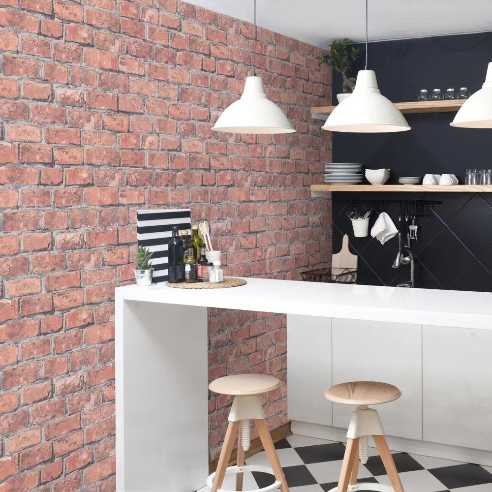 Обои флизелиновые Inspire Rock красные 1.06 м Cocktail 1 83617773 STLM-2165565 - Вид №5