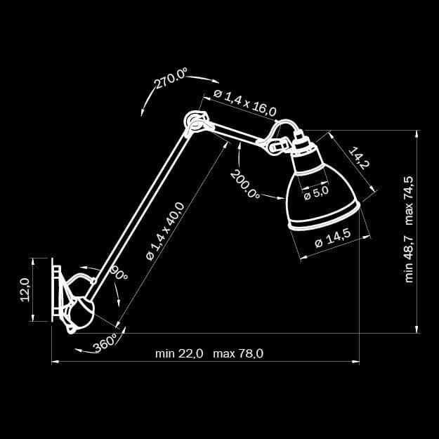Спот настенный с металлическим плафоном на кронштейне черный Lightstar Loft 765617 LIGHTSTAR LOFT 00-3891486 Черный - Вид №1