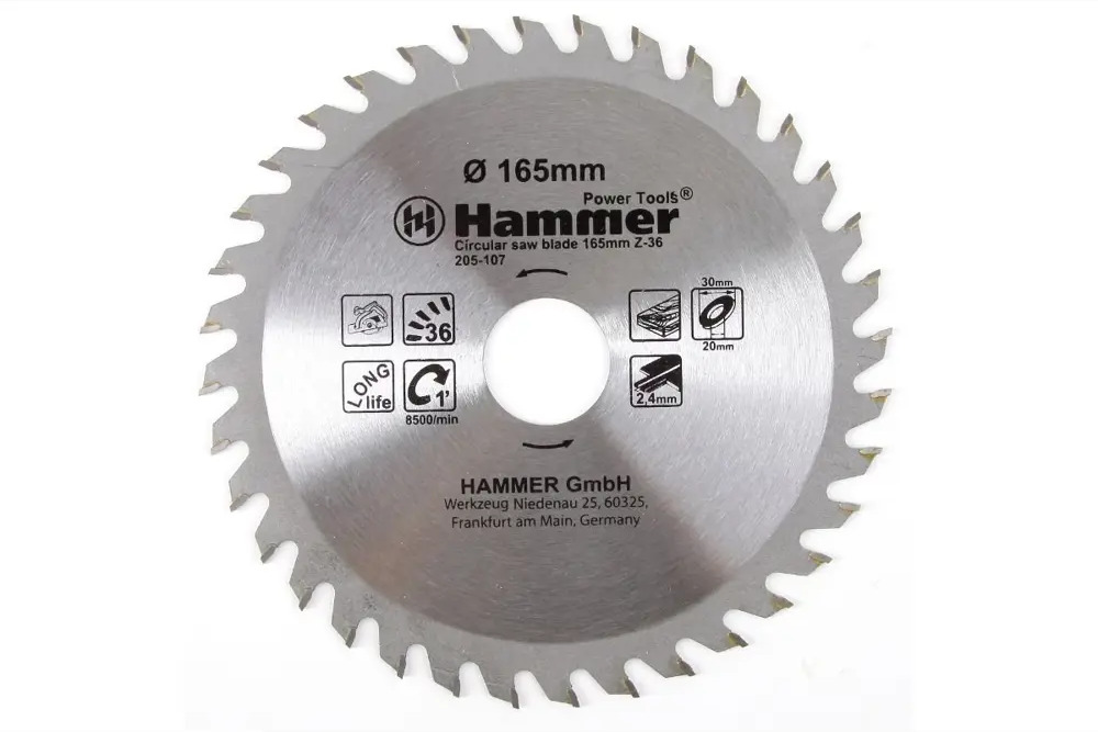 91341162 Диск пильный по дереву Hammer Flex CSB WD 205-107 36Т 165x30x2.3 мм STLM-0843109