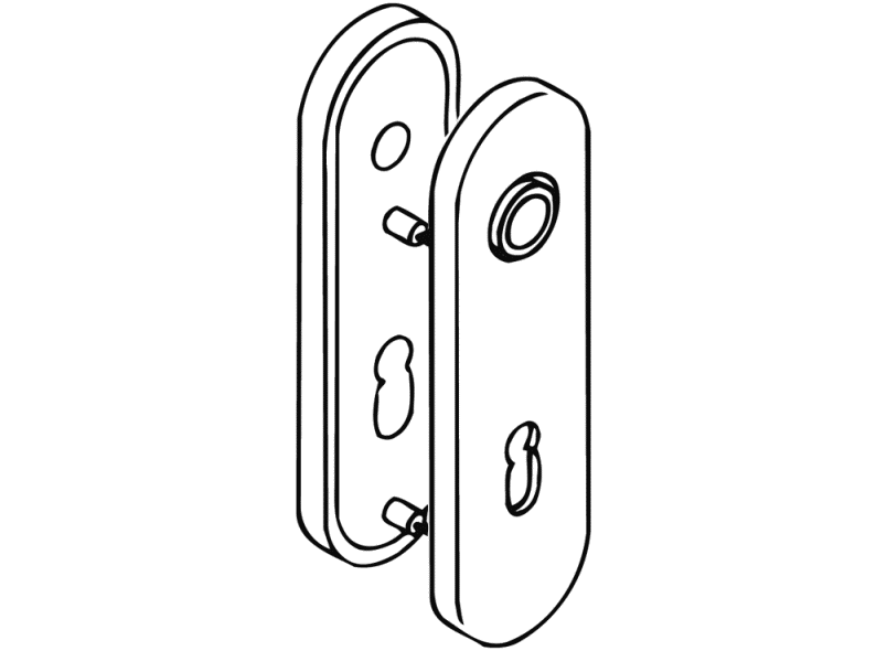 230.20R короткая пластина (р-техник) HEWI System 111 | Polyamid  - Вид №23