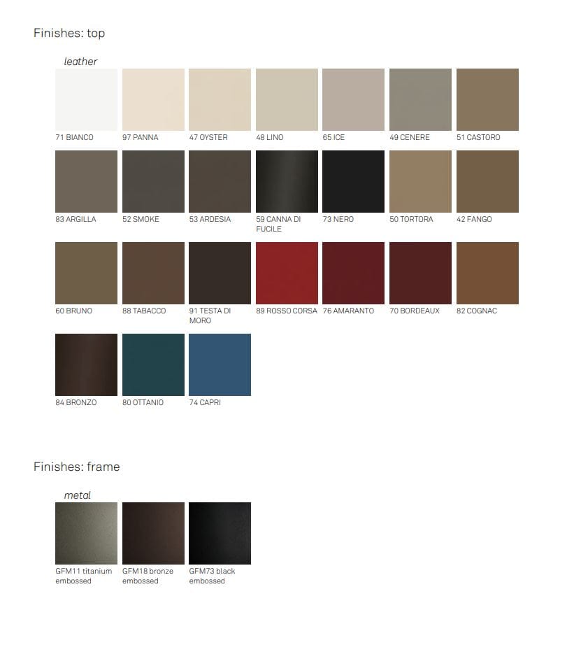 Стальной и кожаный письменный стол Cattelan italia Cocoon ARCH-00094461 - Вид №6