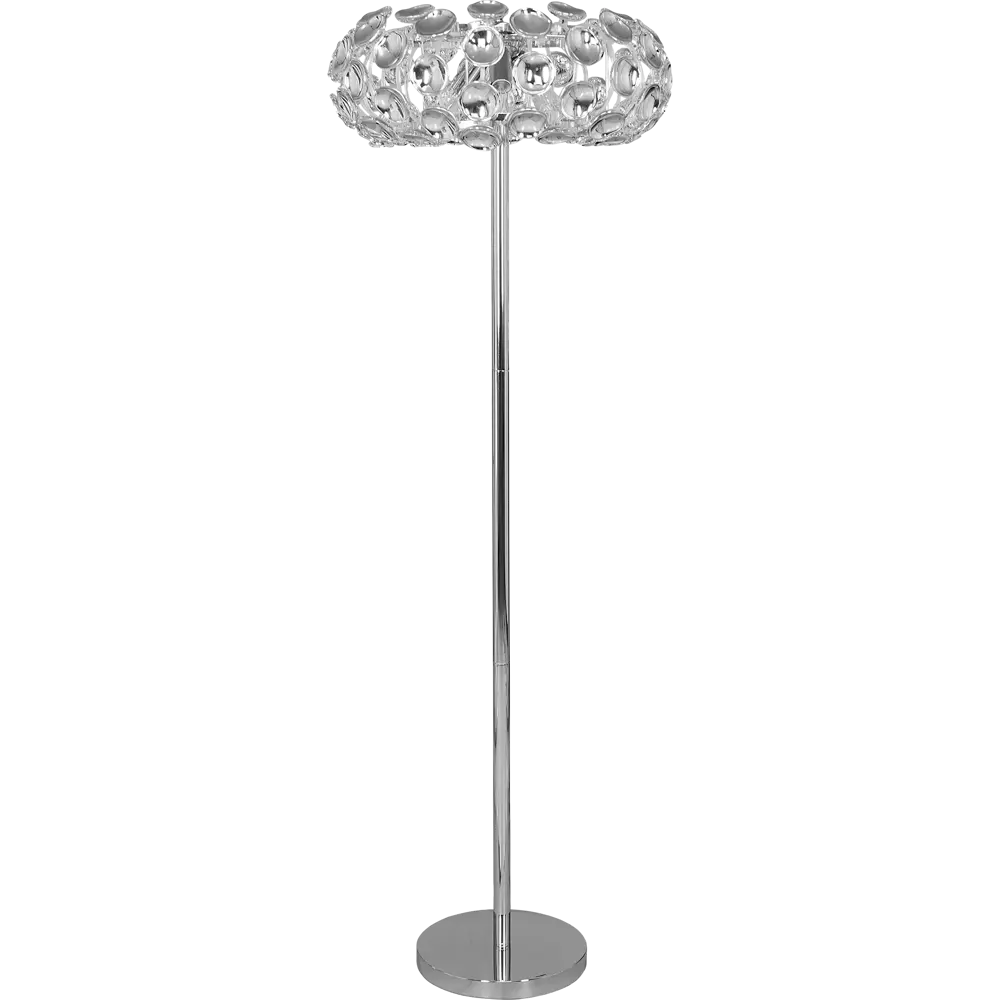 Торшер Mosca Chrome L1096-3F, цвет серебристый LAMPLANDIA STLM-2068919