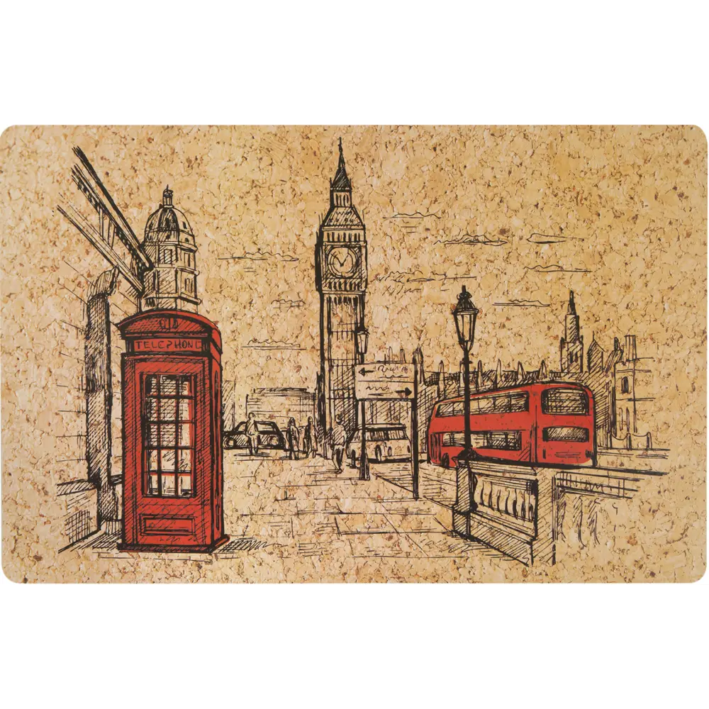 Салфетка London пробка 44x28.5 см REMILING STLM-2209758