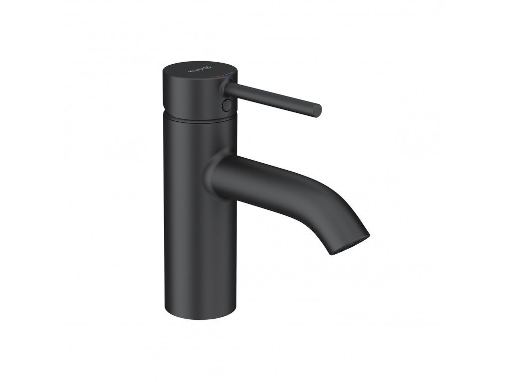 382723976 однорычажный смеситель на умывальник 75 DN 15 KLUDI BOZZ матовый черный 