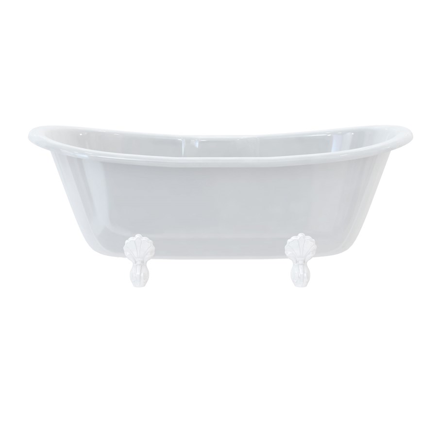 Burlington Двухсторонняя ванна Bateau с роскошными ножками с ножками Luxury Arc в черном цвете L2B T10F  - Вид №2