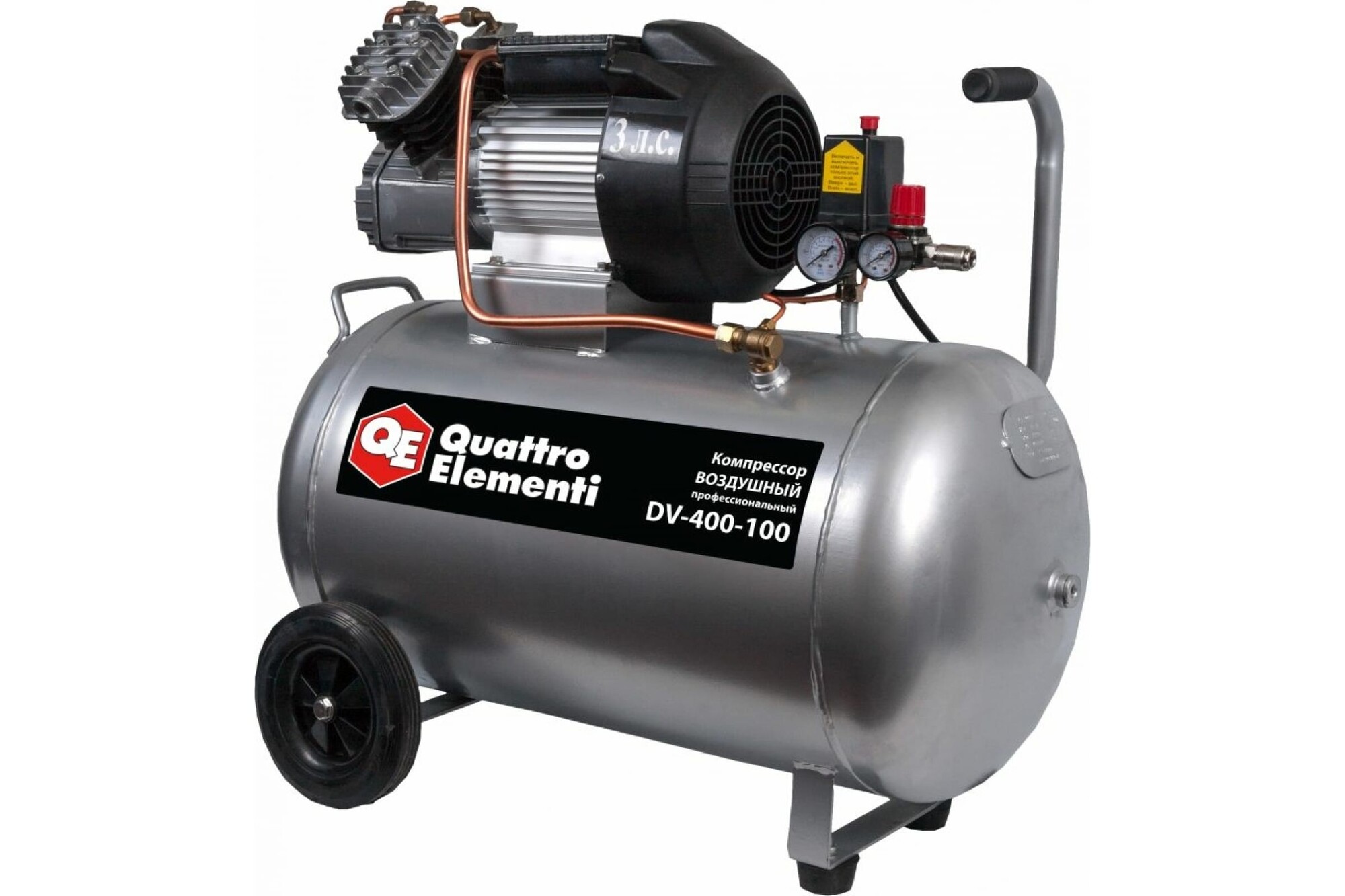 Компрессор поршневой масляный Quattro Elementi DV-400-100 1243198 STDN-0004463