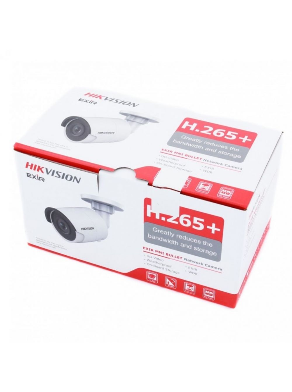 DS-2CD2023G0-I (4mm) 2мп уличная цилиндрическая ip-камера с exir-подсветкой до 30м, 1/2.8" progressive scan cmos; объектив 4мм; угол обзора 86°; механический ик-фильтр; 0.01лк@f1.2; сжатие .265/h.265+/h.264/h.264+/mjpeg; тройной поток; 1920×1080@25к/с; wd Santreyd  - Вид №5