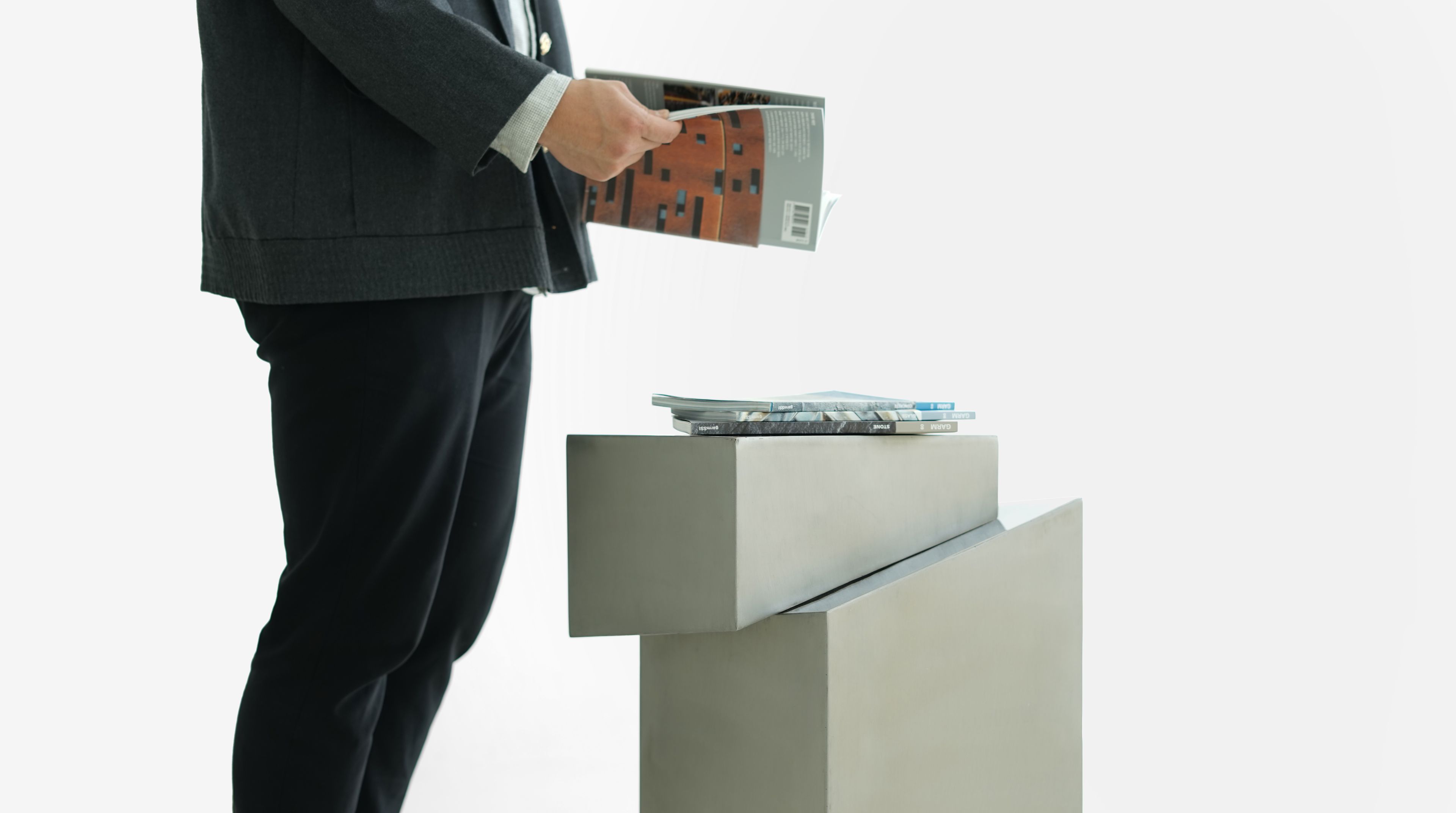 Низкий журнальный столик из нержавеющей стали Movimento Gallery SLICE ARCH-00034594 - Вид №8