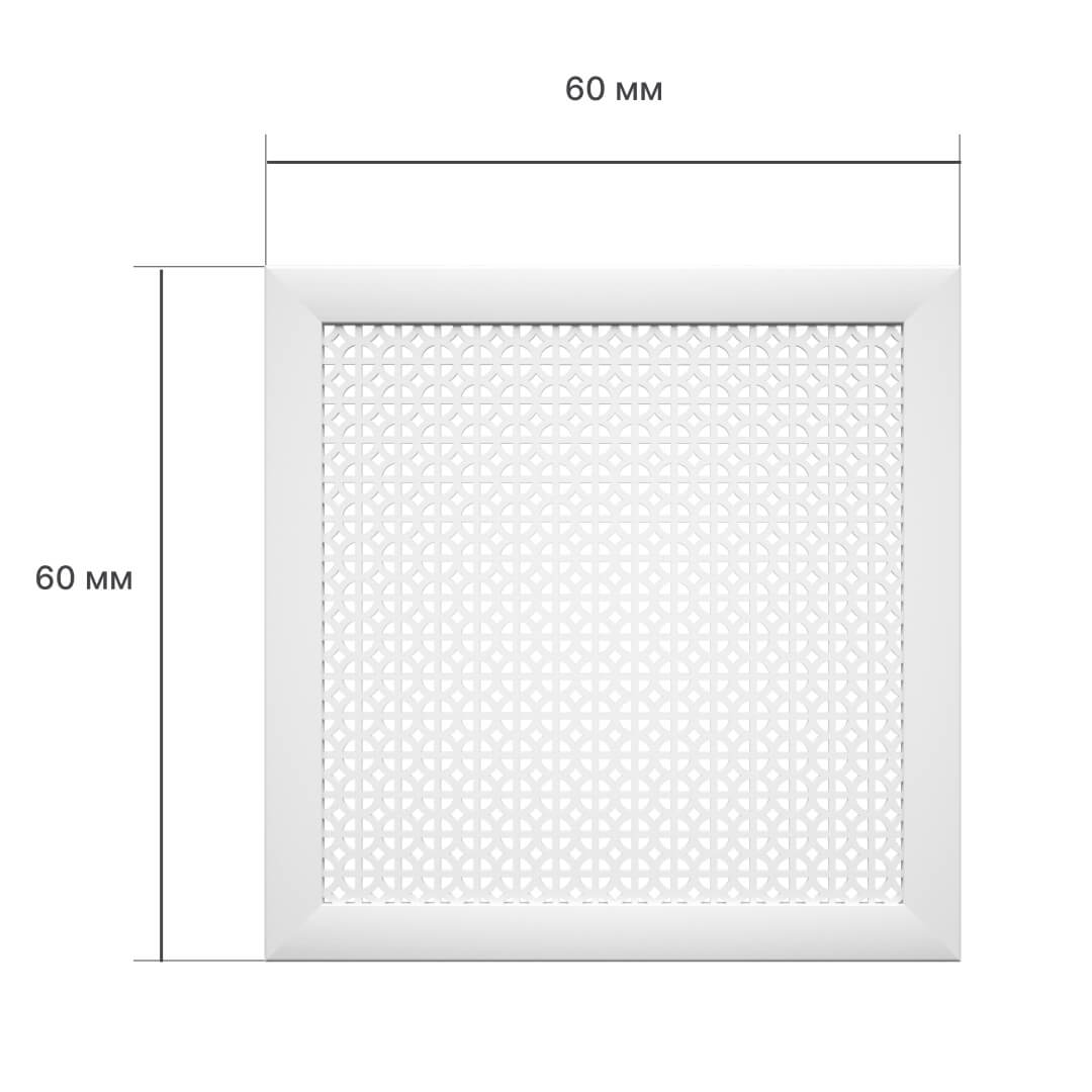 Экран для радиатора 60х60 см Сусанна белый STELLA Standart STSR-1198 - Вид №2