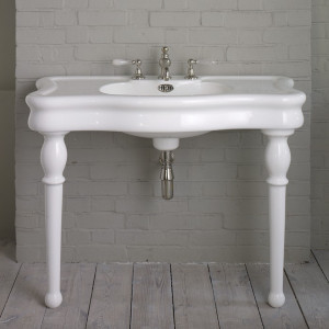 Антикварная большая раковина с бантом на ножках Antique The water monopoly