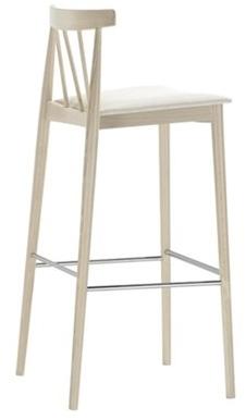 Andreu World Табурет из бука со встроенной подушкой и подставкой для ног Smile Bq0328-bq0347 - Вид №2