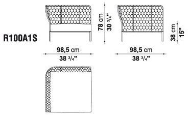 B&B Italia Outdoor Модульный угловой диван Ravel sun-id-1489537 - Вид №12
