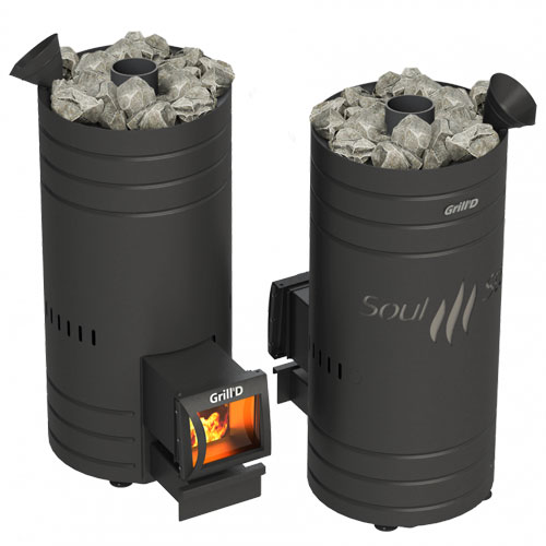 Печь для бани GRILL'D Bochka 160 Long с баком для воды 5015 - Вид №1