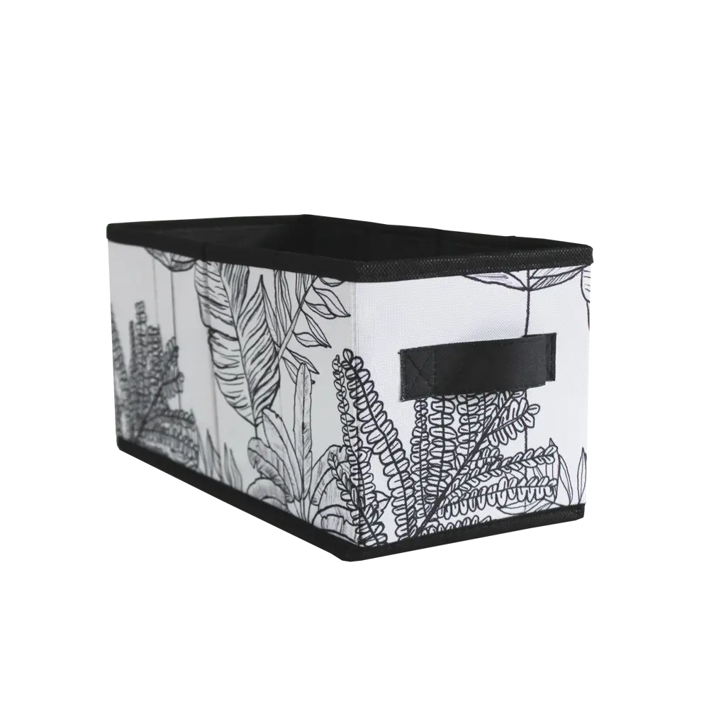 Короб Spaceo Kub 15x15x31 см 6.31 л полиэстер цвет черно-белый 82603391 STLM-2033686 - Вид №1