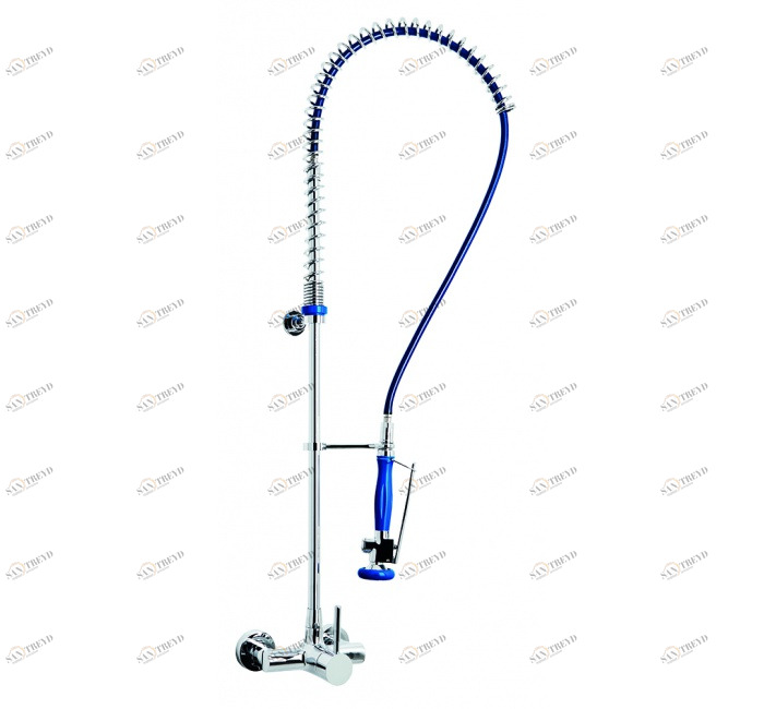 GENEBRE 1724 04 Колонна с предварительным ополаскиванием и однорычажным смесителем для мойки 