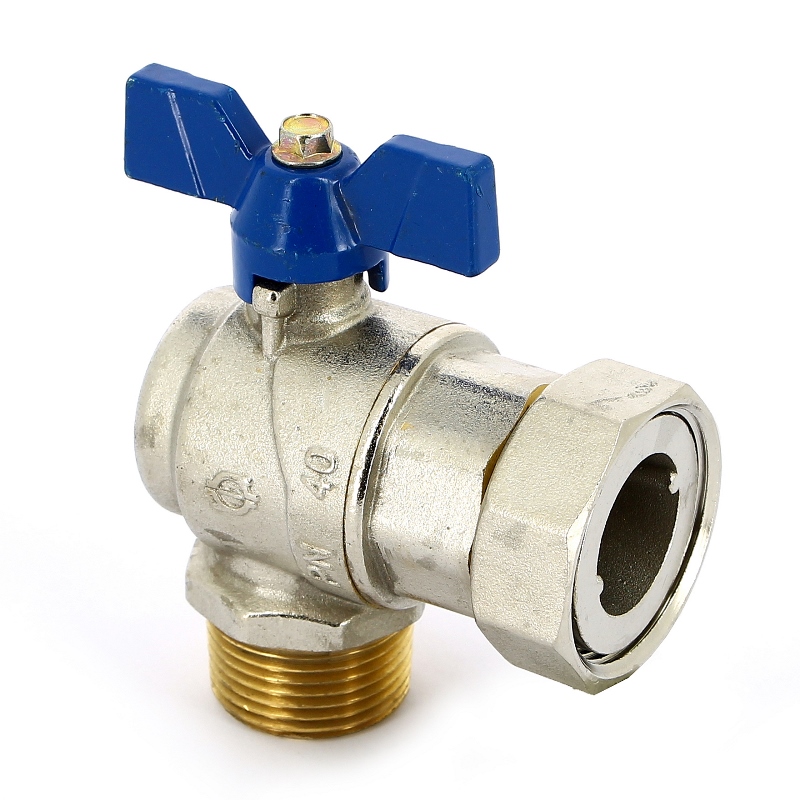 Кран шаровой НВ угловой EVOLUTION бабочка F.I.V. 1"х1"1/4 FIV 6777R085 - Вид №1