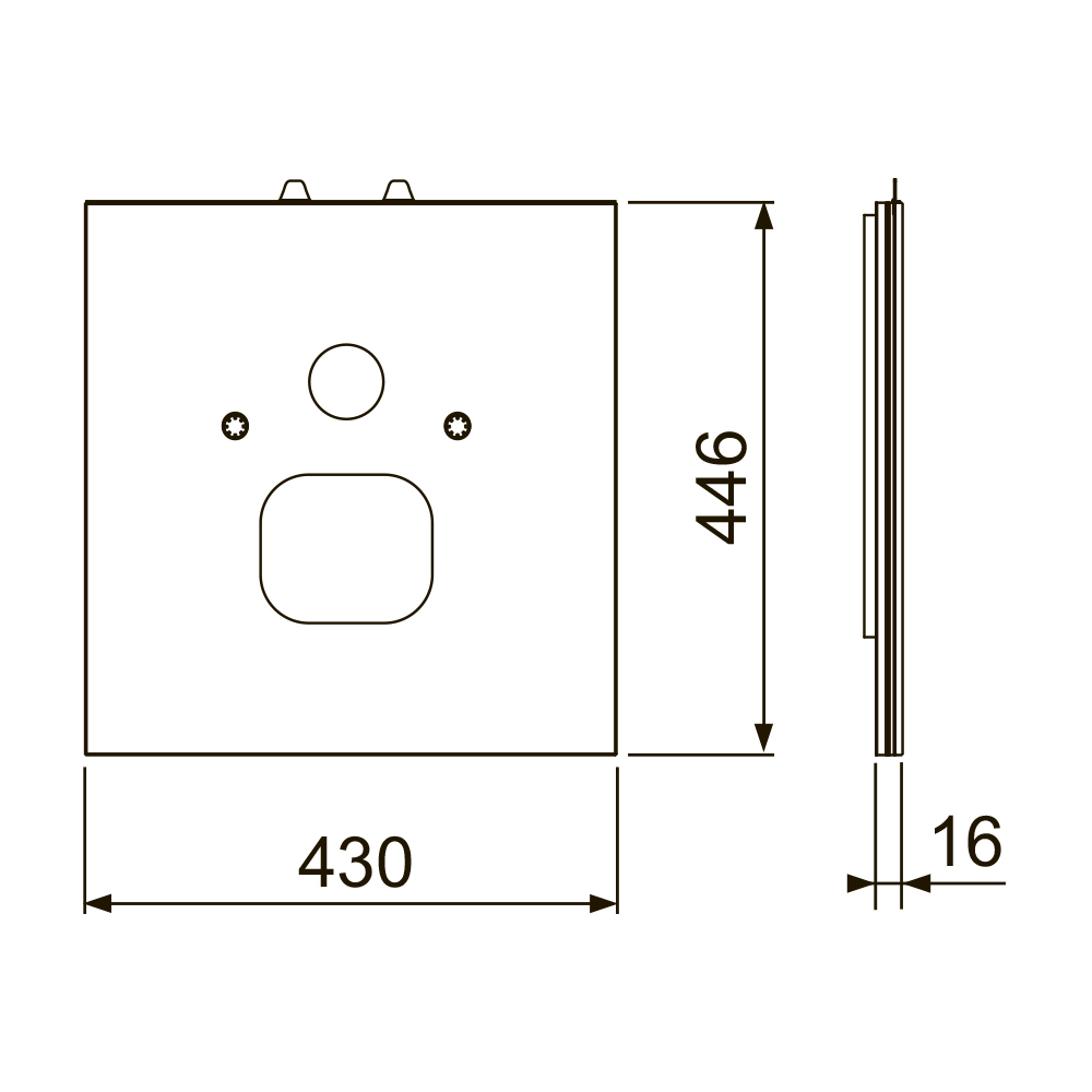 9650110 Стеклянные панели Tece  - Вид №1