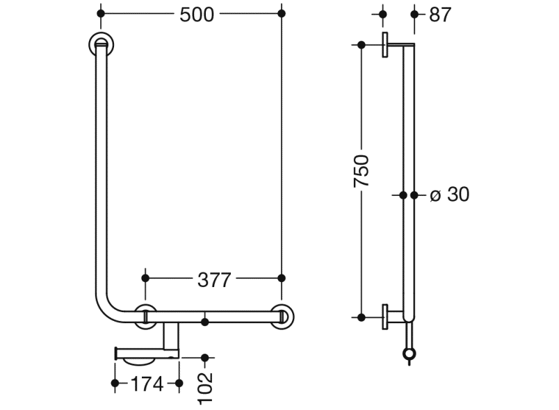900.22.14060 угловая ручка HEWI System 900 - Вид №4