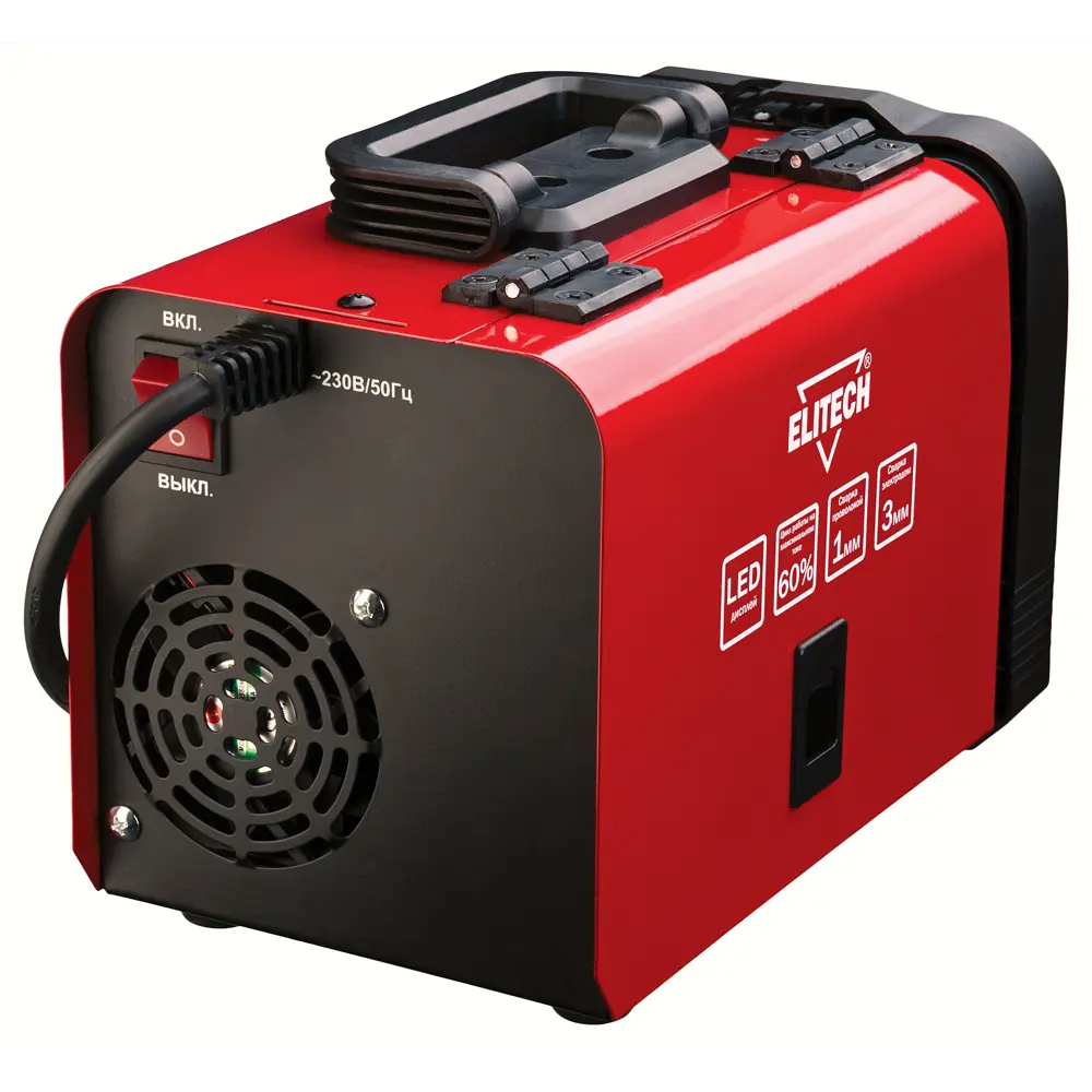 Сварочный аппарат инверторный Elitech ДМ ИС120, 120А, до 3 мм STLM-2116573 - Вид №1