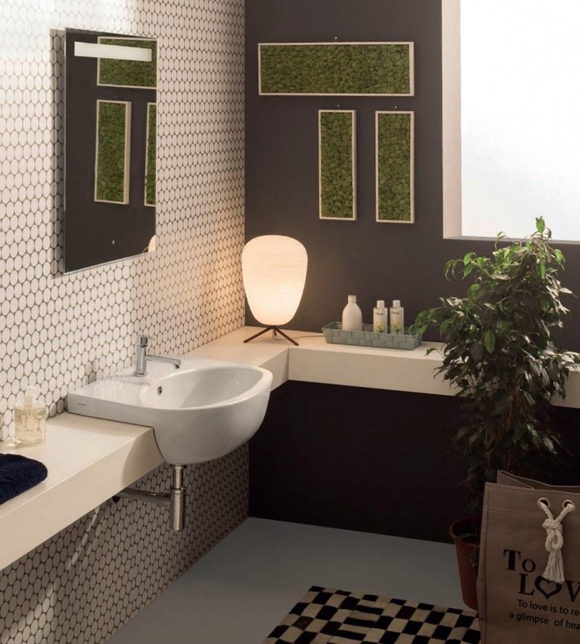 Gr015 Накладная раковина консольная овальная Ceramica Globo Grace - Вид №2